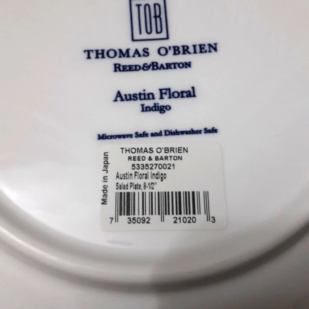 Thomas O'Brien Reed & Barton Austin Floral Indigo